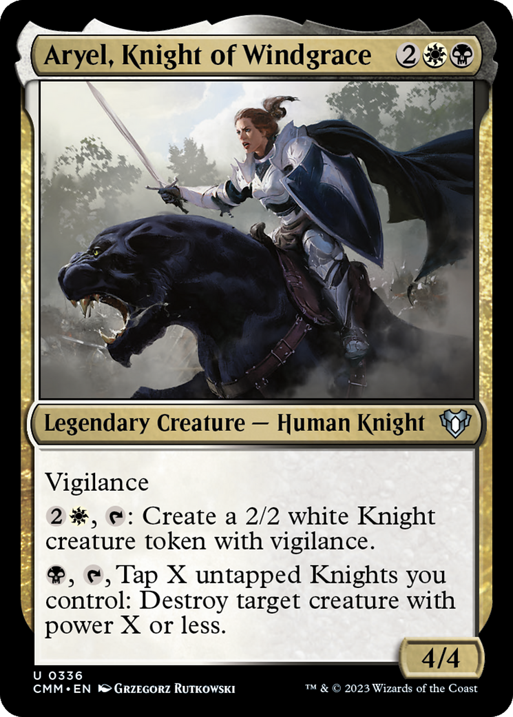 Aryel, Knight of Windgrace [Commander Masters] | Arkham Games and Comics