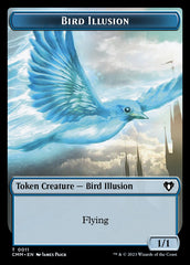 Thopter // Bird Illusion Double-Sided Token [Commander Masters Tokens] | Arkham Games and Comics