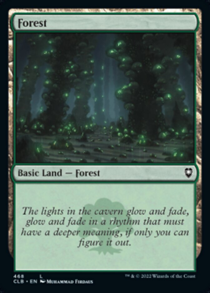 Forest (468) [Commander Legends: Battle for Baldur's Gate] | Arkham Games and Comics