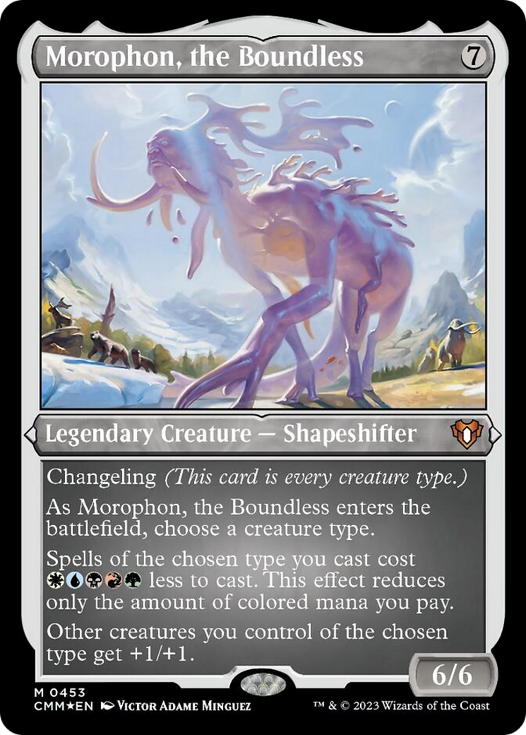 Morophon, the Boundless (Foil Etched) [Commander Masters] | Arkham Games and Comics