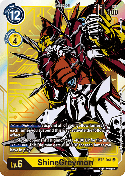 ShineGreymon [BT2-041] (Alternate Art) [Release Special Booster Ver.1.5] | Arkham Games and Comics