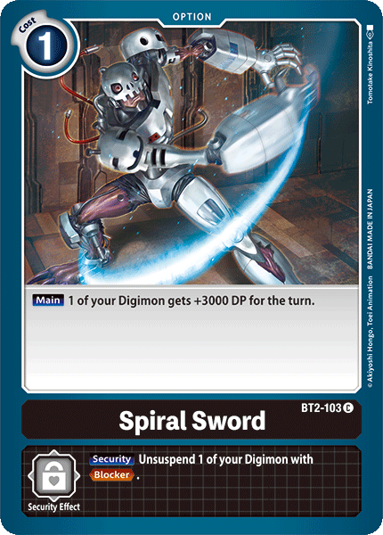 Spiral Sword [BT2-103] [Release Special Booster Ver.1.0] | Arkham Games and Comics