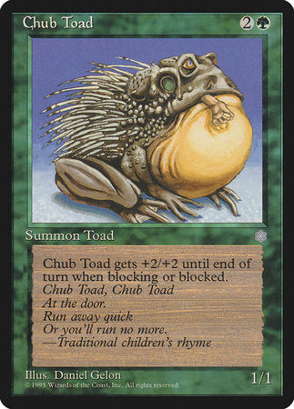Chub Toad [Ice Age] | Arkham Games and Comics