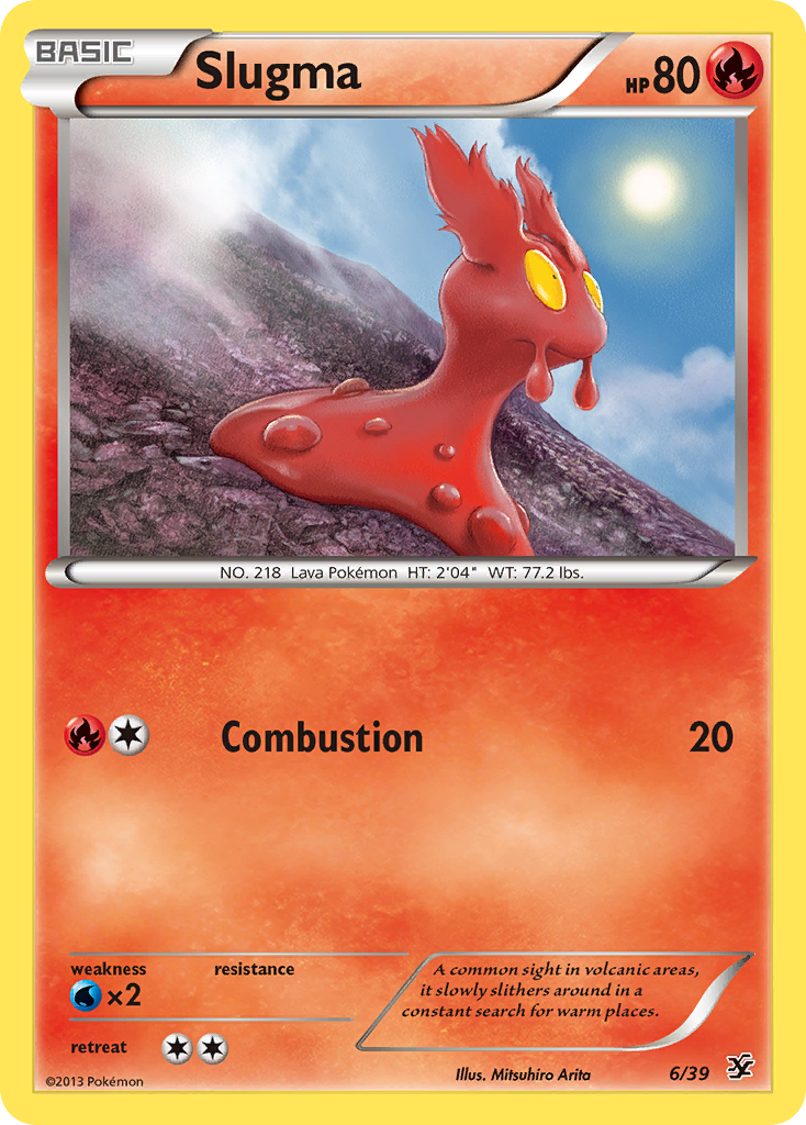 Slugma (6/39) [XY: Kalos Starter Set] | Arkham Games and Comics