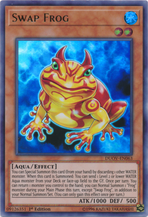 Swap Frog [DUOV-EN063] Ultra Rare | Arkham Games and Comics