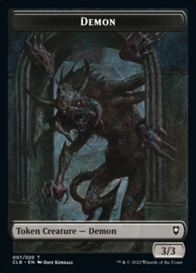 Demon Token [Commander Legends: Battle for Baldur's Gate Tokens] | Arkham Games and Comics