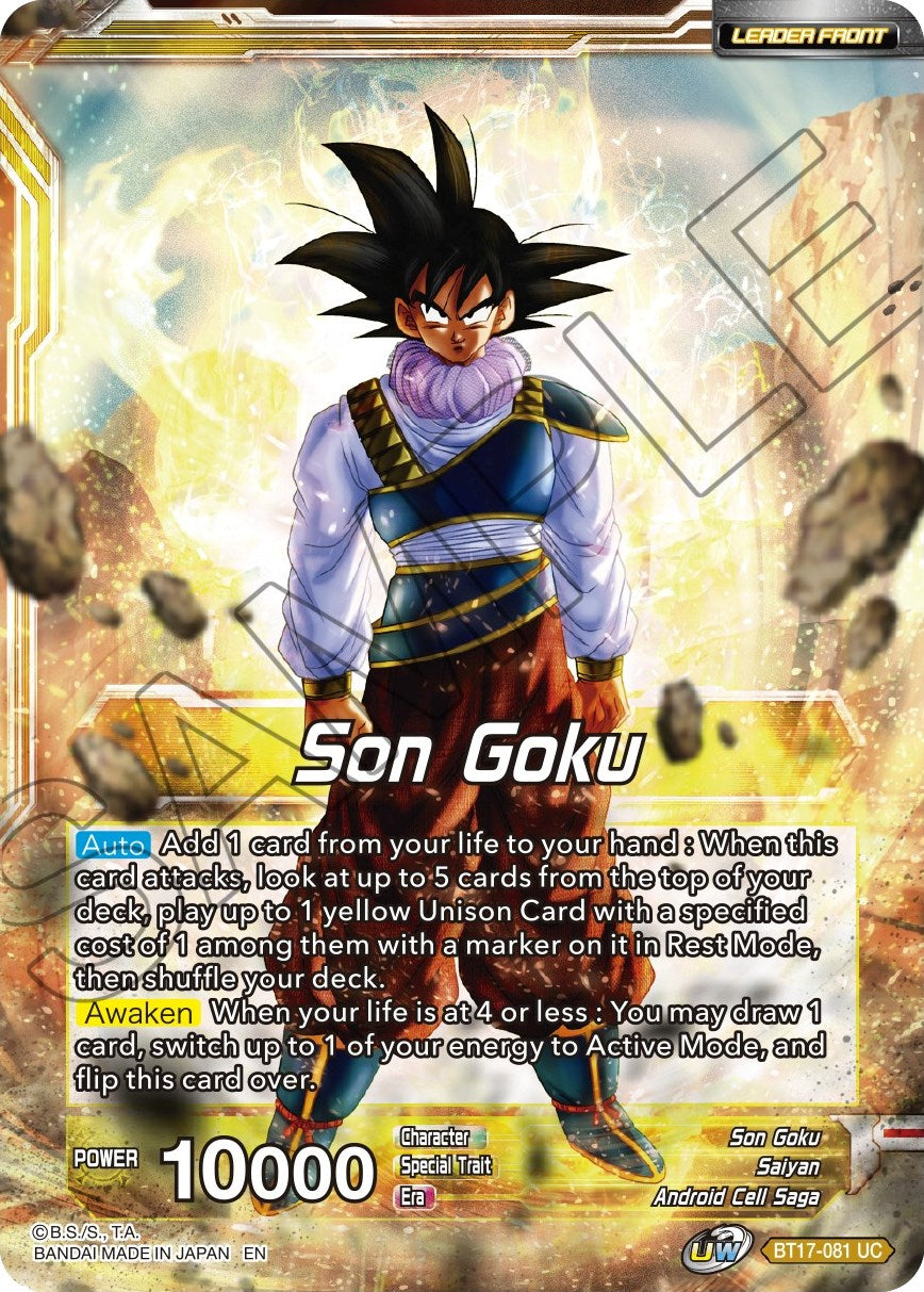 Son Goku // SS Son Goku, Fearless Fighter (BT17-081) [Ultimate Squad Prerelease Promos] | Arkham Games and Comics