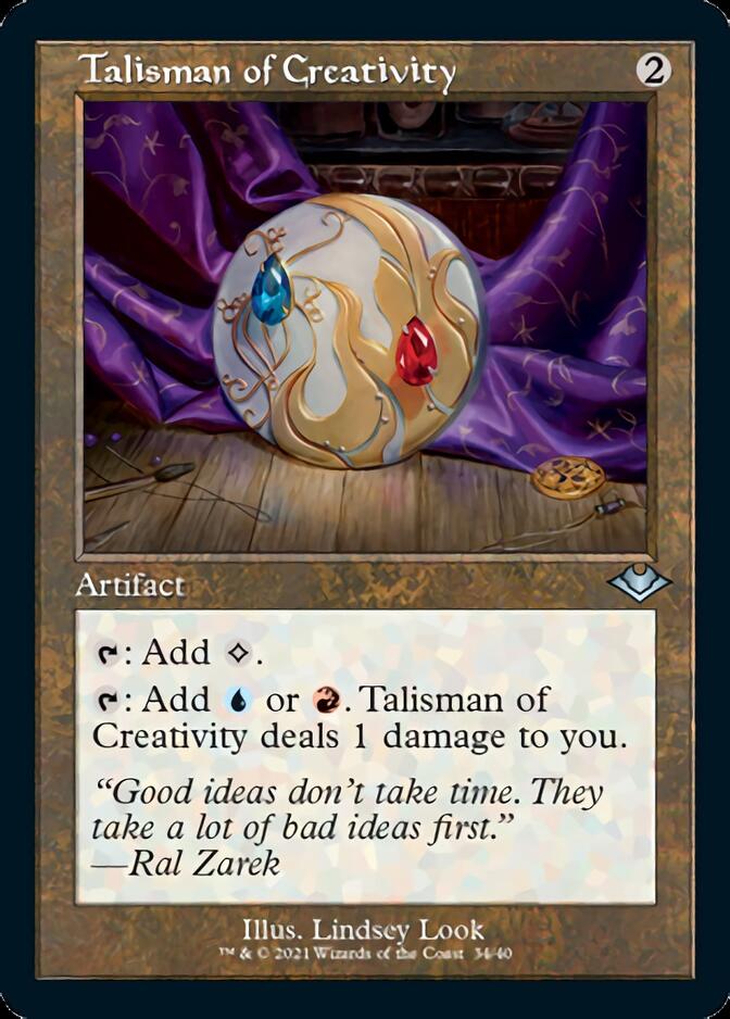 Talisman of Creativity (Retro Foil Etched) [Modern Horizons 2] | Arkham Games and Comics