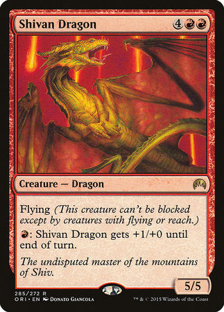 Shivan Dragon [Magic Origins] | Arkham Games and Comics
