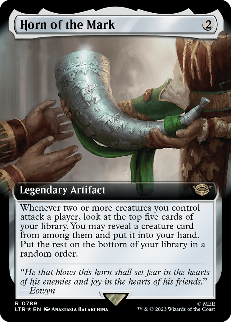 Horn of the Mark (Extended Art) (Surge Foil) [The Lord of the Rings: Tales of Middle-Earth] | Arkham Games and Comics
