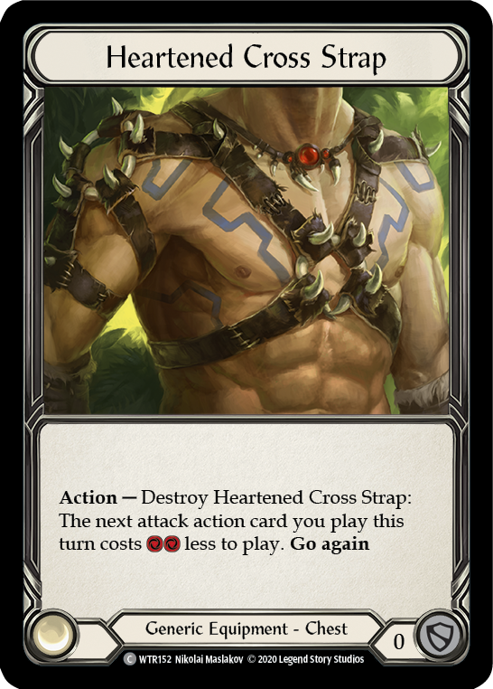 Heartened Cross Strap [U-WTR152] (Welcome to Rathe Unlimited)  Unlimited Rainbow Foil | Arkham Games and Comics