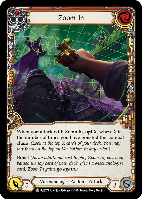 Zoom In (Red) [EVR079] (Everfest)  1st Edition Rainbow Foil | Arkham Games and Comics