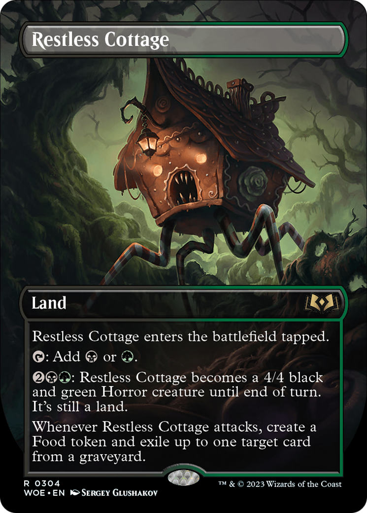 Restless Cottage (Borderless Alternate Art) [Wilds of Eldraine] | Arkham Games and Comics