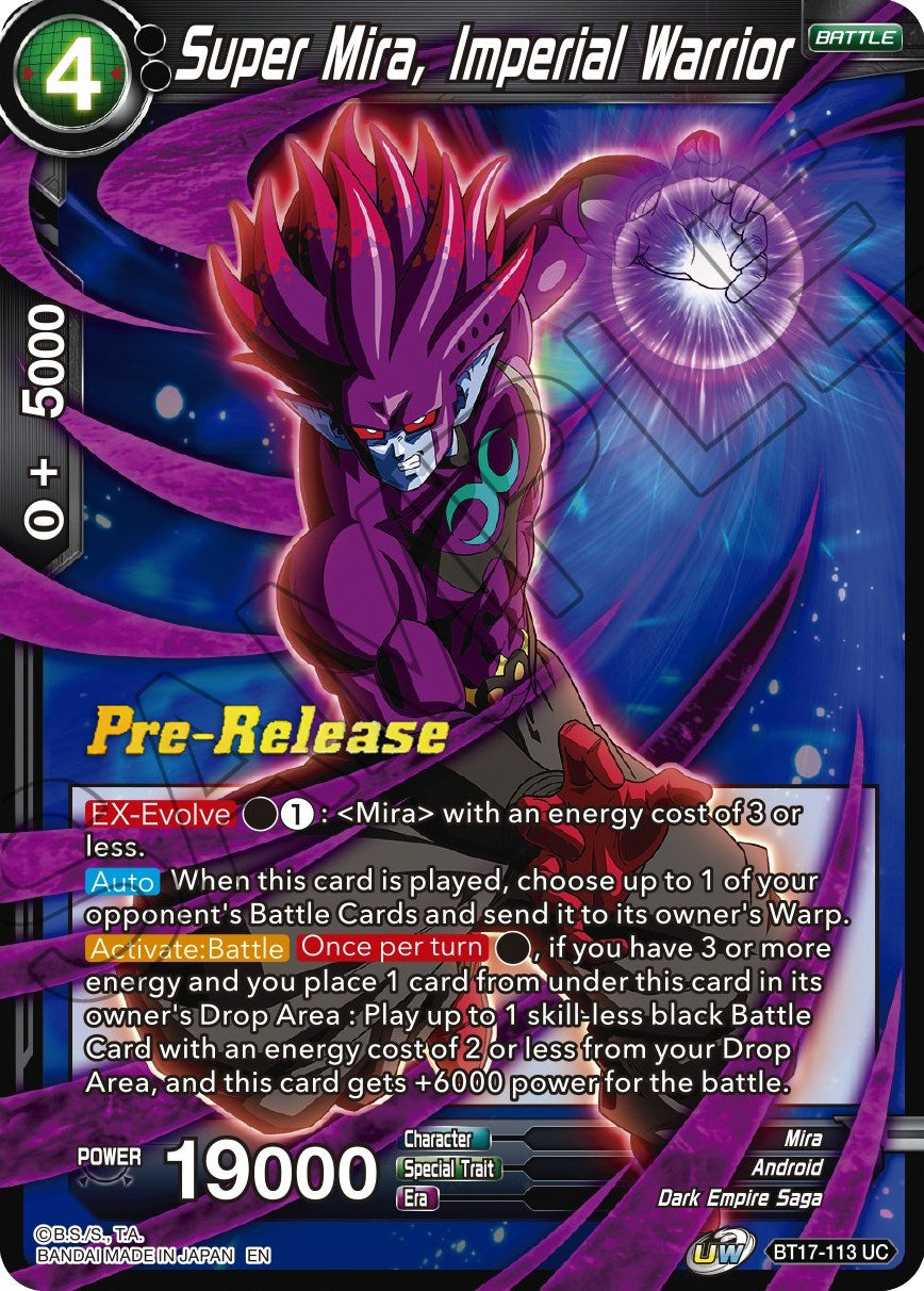 Super Mira, Imperial Warrior (BT17-113) [Ultimate Squad Prerelease Promos] | Arkham Games and Comics