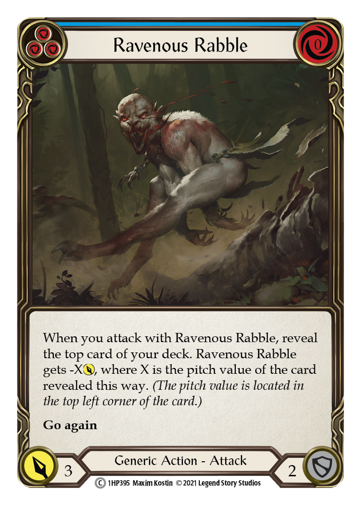 Ravenous Rabble (Blue) [1HP395] (History Pack 1) | Arkham Games and Comics