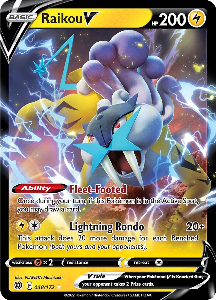 Raikou V (048/172) [Sword & Shield: Brilliant Stars] | Arkham Games and Comics