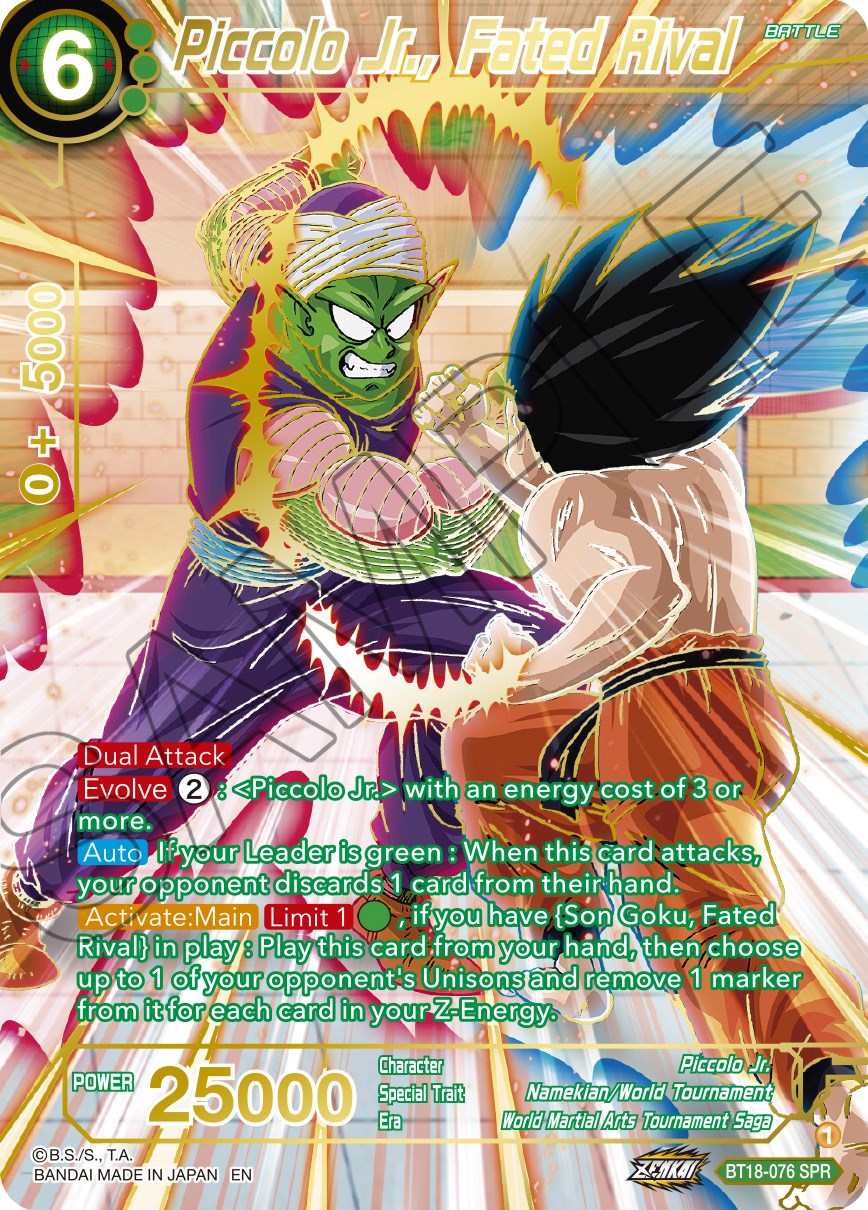 Piccolo Jr., Fated Rival (SPR) (BT18-076) [Dawn of the Z-Legends] | Arkham Games and Comics