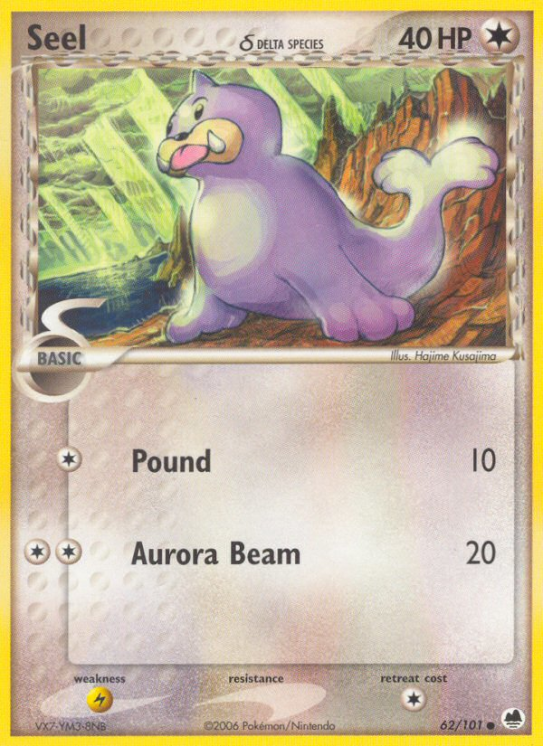 Seel (62/101) (Delta Species) [EX: Dragon Frontiers] | Arkham Games and Comics