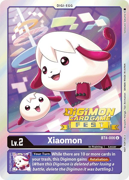 Xiaomon [BT4-006] (Digimon Card Game Fest 2022) [Great Legend Promos] | Arkham Games and Comics