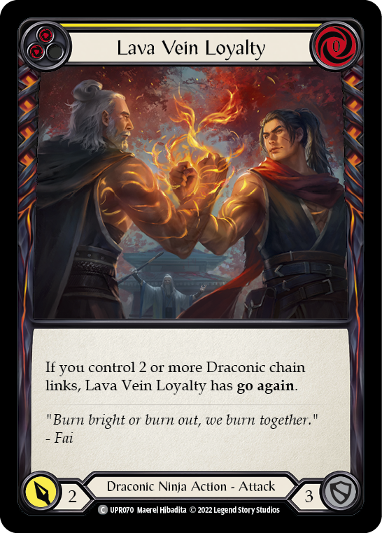 Lava Vein Loyalty (Yellow) [UPR070] (Uprising) | Arkham Games and Comics