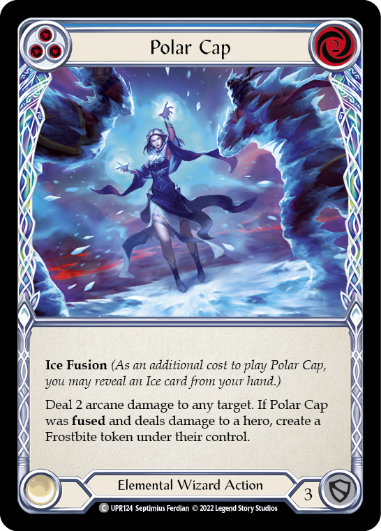 Polar Cap (Blue) [UPR124] (Uprising)  Rainbow Foil | Arkham Games and Comics