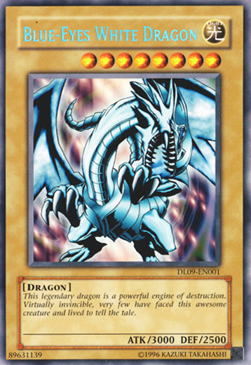 Blue-Eyes White Dragon (Blue) [DL09-EN001] Rare | Arkham Games and Comics