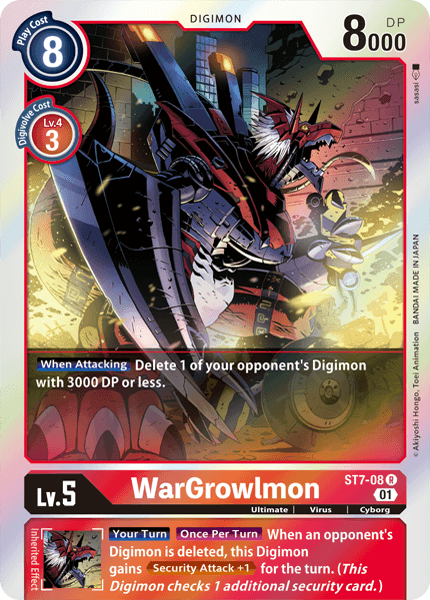 WarGrowlmon [ST7-08] [Starter Deck: Gallantmon] | Arkham Games and Comics