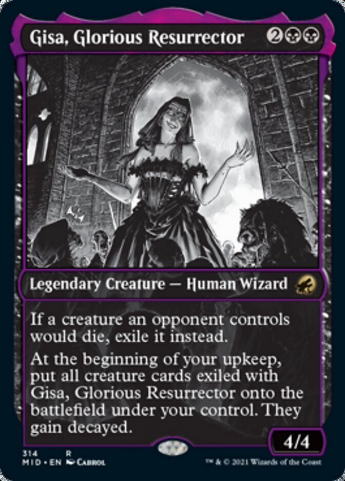 Gisa, Glorious Resurrector (Showcase Eternal Night) [Innistrad: Midnight Hunt] | Arkham Games and Comics