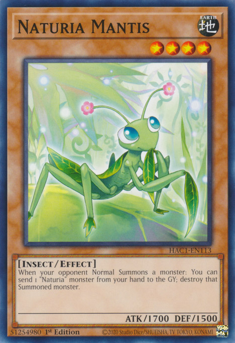 Naturia Mantis [HAC1-EN113] Common | Arkham Games and Comics