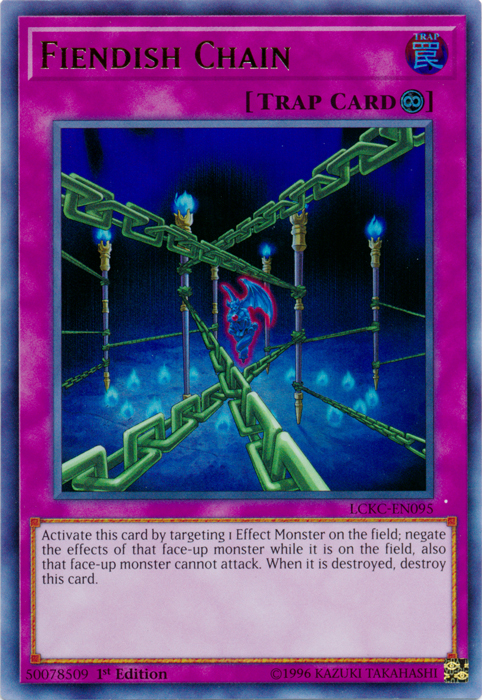 Fiendish Chain [LCKC-EN095] Ultra Rare | Arkham Games and Comics