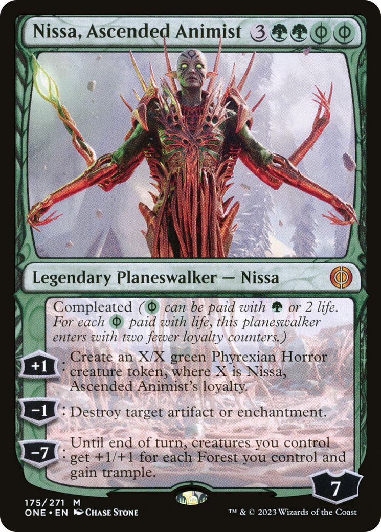 Nissa, Ascended Animist [Phyrexia: All Will Be One] | Arkham Games and Comics