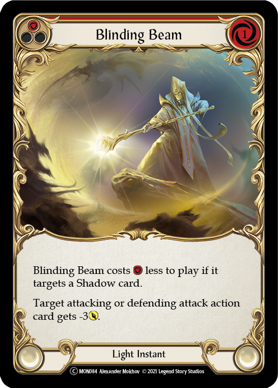 Blinding Beam (Red) [U-MON084-RF] (Monarch Unlimited)  Unlimited Rainbow Foil | Arkham Games and Comics