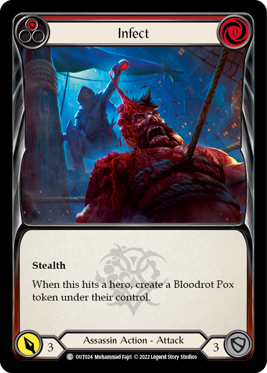 Infect (Red) [OUT024] (Outsiders)  Rainbow Foil | Arkham Games and Comics