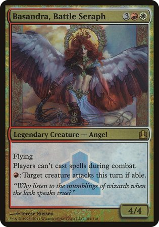 Basandra, Battle Seraph (Commander Launch Promo) [Commander 2011 Launch Party] | Arkham Games and Comics