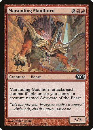 Marauding Maulhorn [Magic 2014] | Arkham Games and Comics