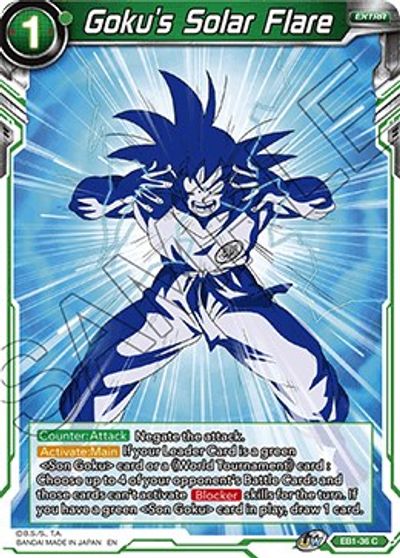 Goku's Solar Flare (EB1-36) [Battle Evolution Booster] | Arkham Games and Comics