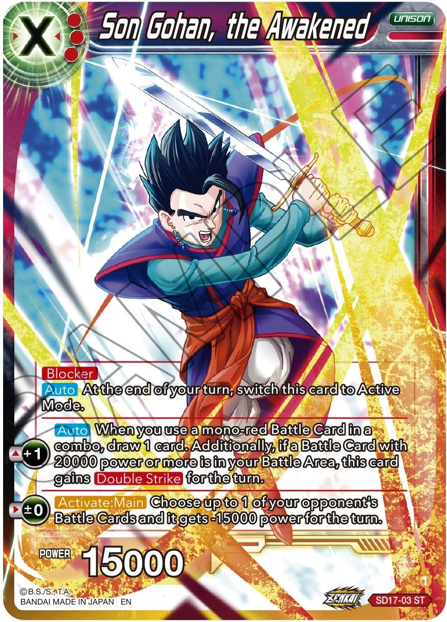 Son Gohan, the Awakened (SD17-03) [Dawn of the Z-Legends] | Arkham Games and Comics