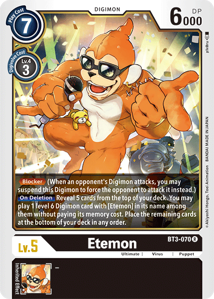 Etemon [BT3-070] [Release Special Booster Ver.1.5] | Arkham Games and Comics