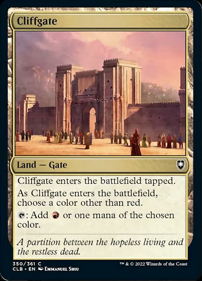Cliffgate [Commander Legends: Battle for Baldur's Gate] | Arkham Games and Comics