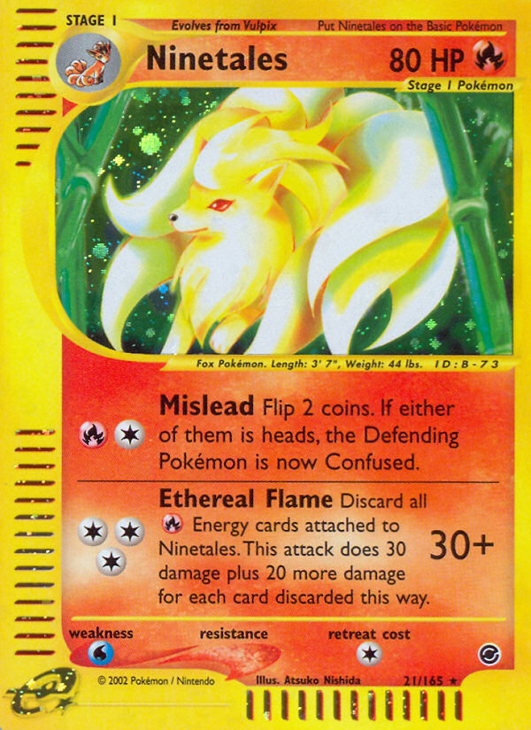 Ninetales (21/165) [Expedition: Base Set] | Arkham Games and Comics