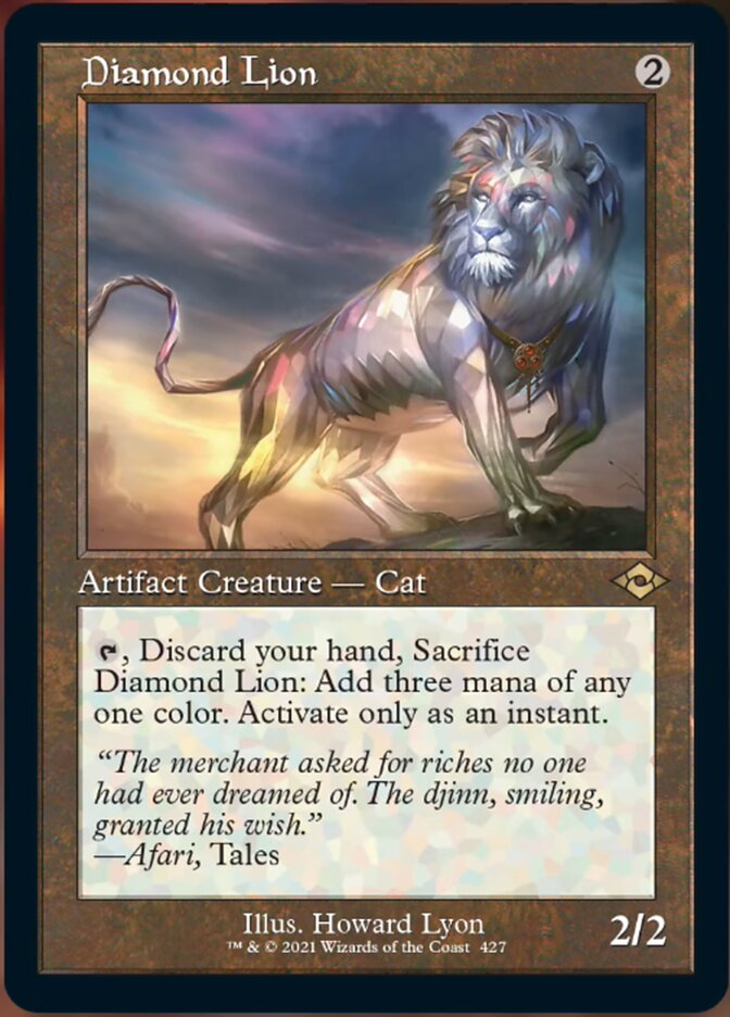 Diamond Lion (Retro Foil Etched) [Modern Horizons 2] | Arkham Games and Comics