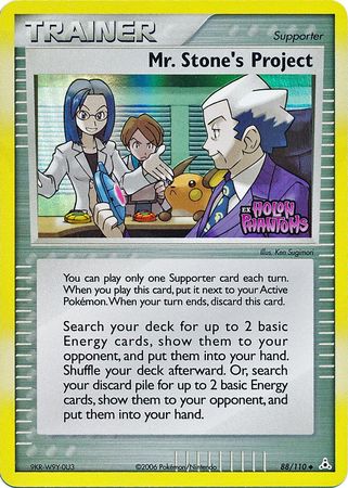 Mr. Stone's Project (88/110) (Stamped) [EX: Holon Phantoms] | Arkham Games and Comics