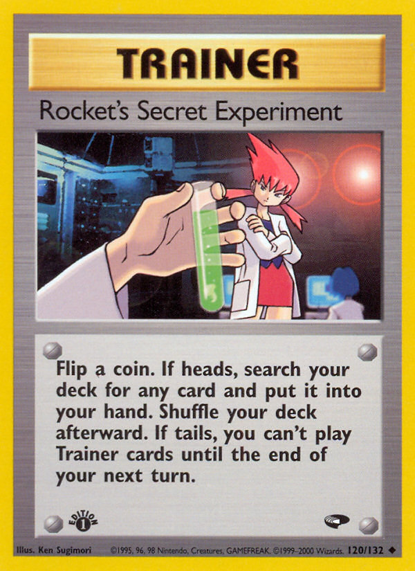 Rocket's Secret Experiment (120/132) [Gym Challenge 1st Edition] | Arkham Games and Comics