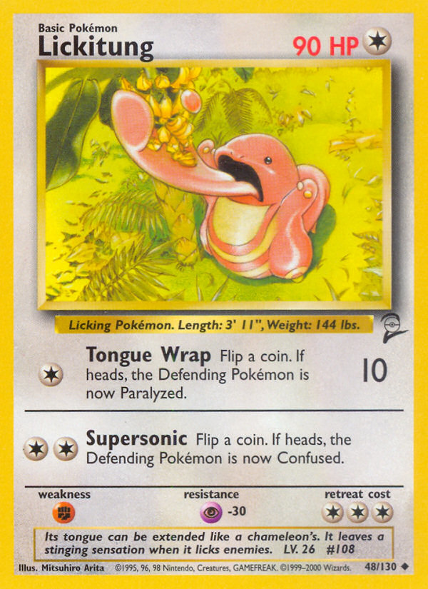 Lickitung (48/130) [Base Set 2] | Arkham Games and Comics