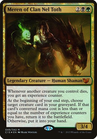 Meren of Clan Nel Toth (Oversized) [Commander 2015 Oversized] | Arkham Games and Comics