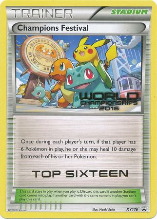 Champions Festival 2016 Top Sixteen (XY176) [XY: Black Star Promos] | Arkham Games and Comics