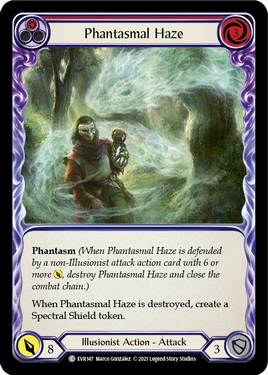 Phantasmal Haze (Red) [EVR147] (Everfest)  1st Edition Rainbow Foil | Arkham Games and Comics