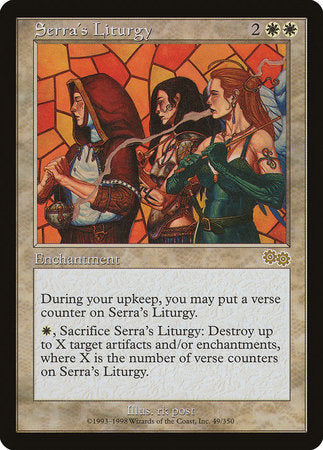 Serra's Liturgy [Urza's Saga] | Arkham Games and Comics