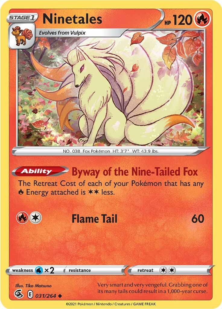 Ninetales (031/264) [Sword & Shield: Fusion Strike] | Arkham Games and Comics