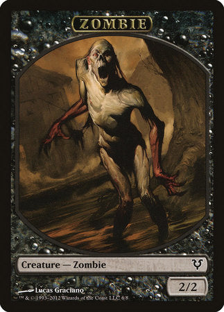 Zombie Token [Avacyn Restored Tokens] | Arkham Games and Comics